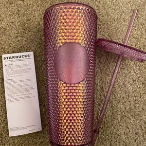 Starbucks Disney World 50th Anniversary pink Iridescent 24oz tumbler-NWT